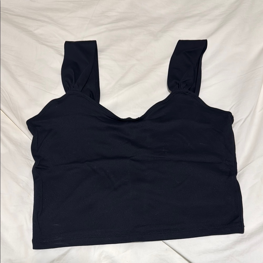 Abercrombie Black Sleeveless Crop Top